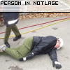 Person in Notlage